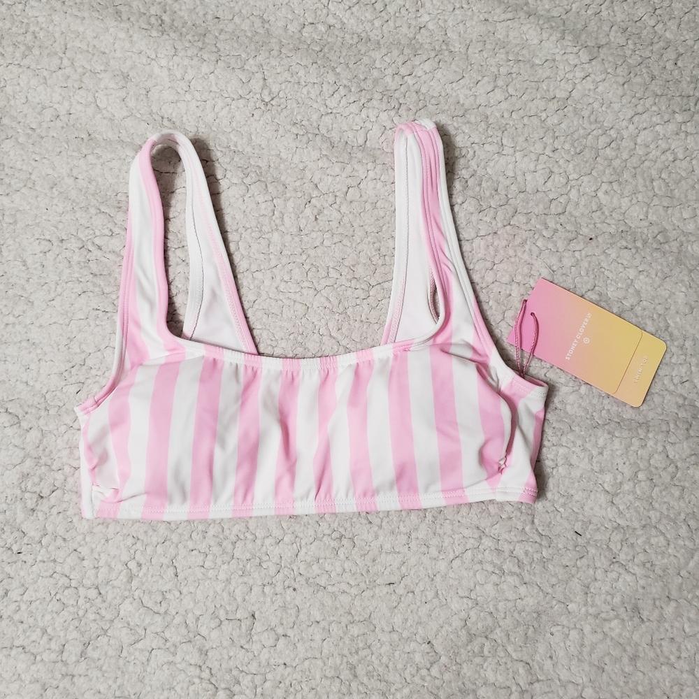 Stoney Clover Lane x Target Women's Striped Bralette Bikini Top & Bikini… - Picture 3 of 13